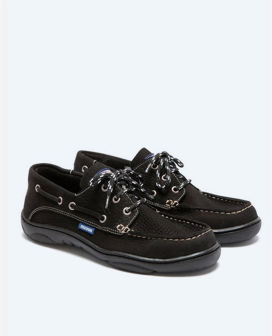 Christophe Auguin Boat Shoe -  Noir