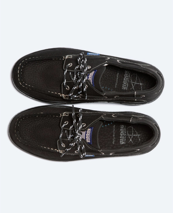 Christophe Auguin Boat Shoe -  Noir