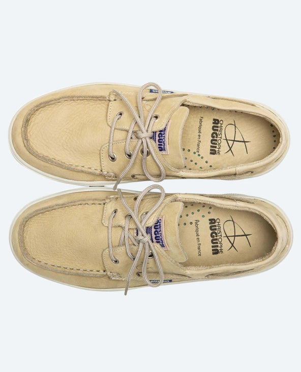 Christophe Auguin Boat Shoe - Beige