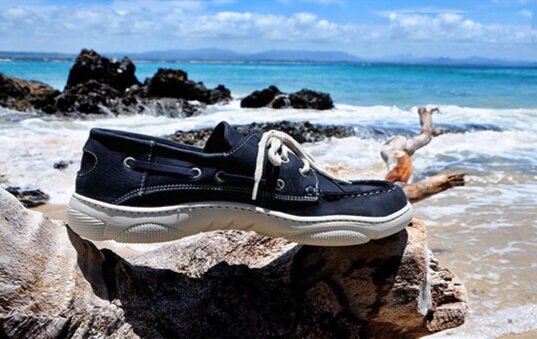 Christophe Auguin Boat Shoe - Marine Blue